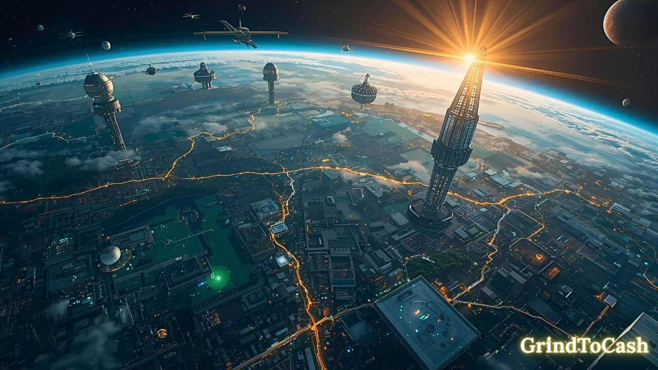 Concept image of Solana’s future growth with ecosystem expansion, upgrades, and global adoption.