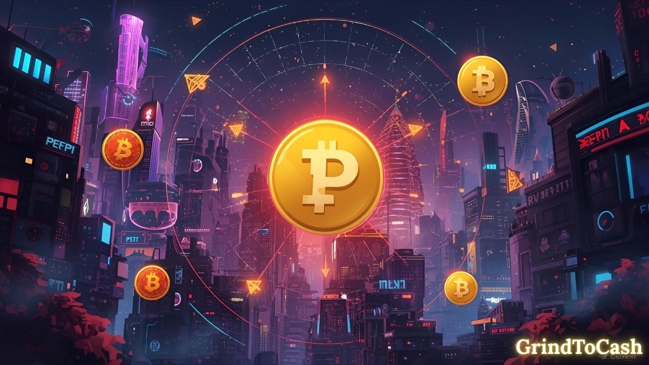 Visual of Pepe crypto ecosystem with tokens, NFTs, DeFi tools and active community projects