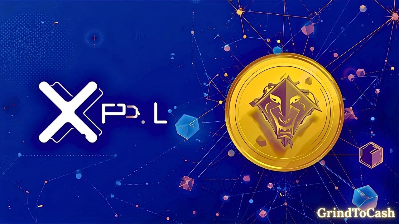 Introduction to XPL cryptocurrency with logo and digital coin concept for GrindToCash guide