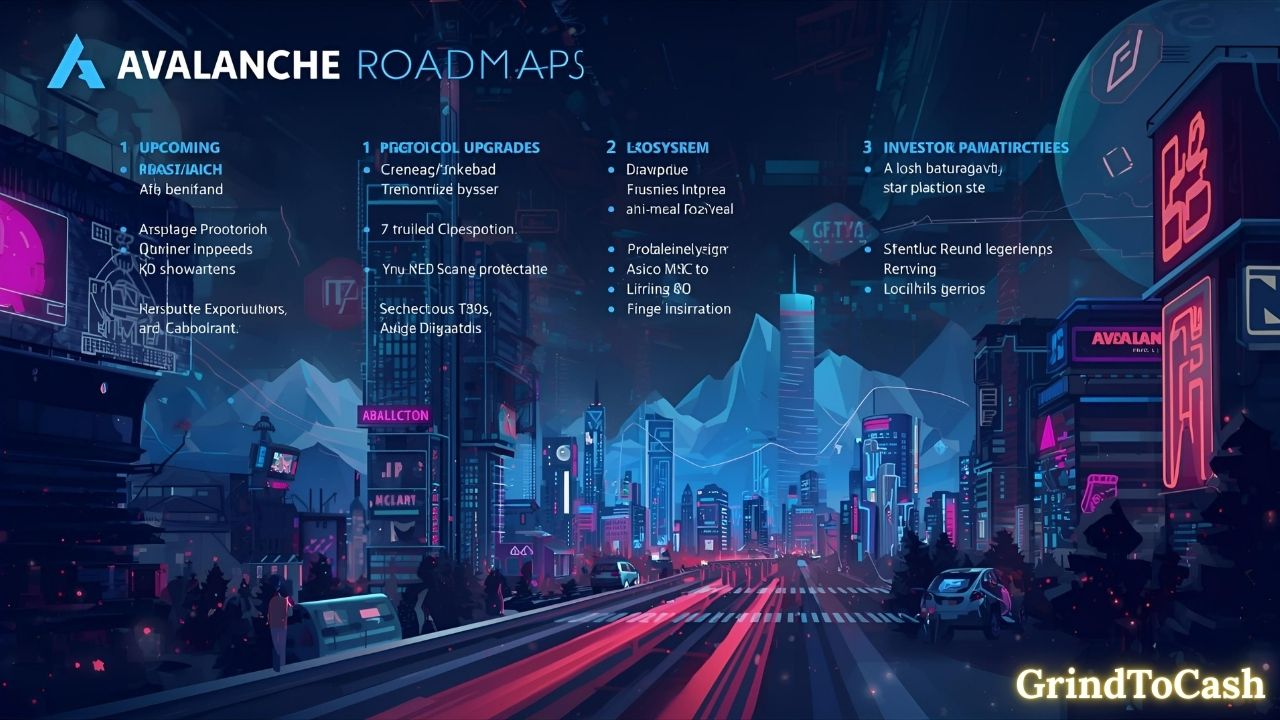 Avalanche roadmap including upcoming protocol upgrades, ecosystem expansion, and investor opportunities