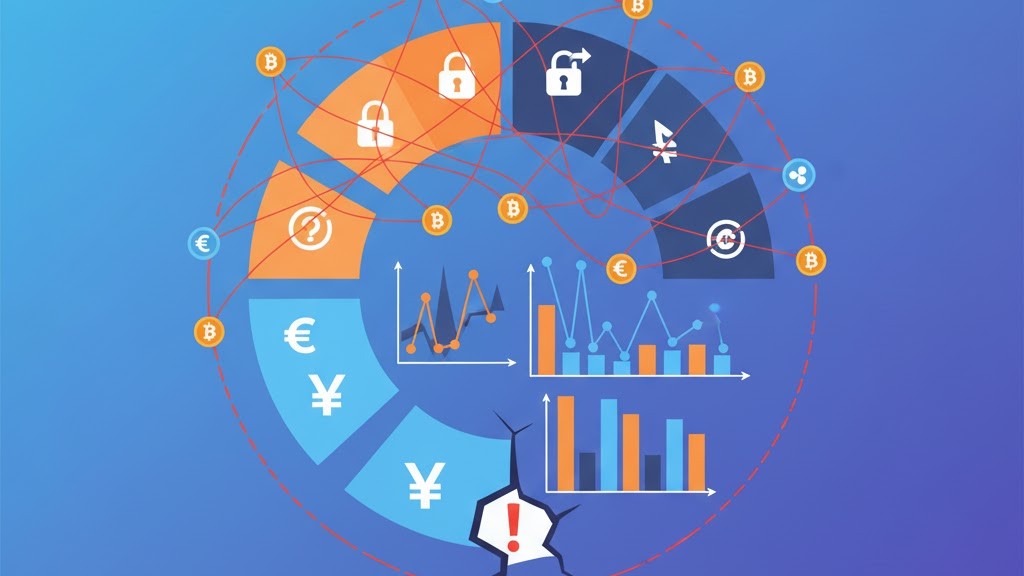 Chart showing fragmented global crypto regulations causing risk and instability across markets.