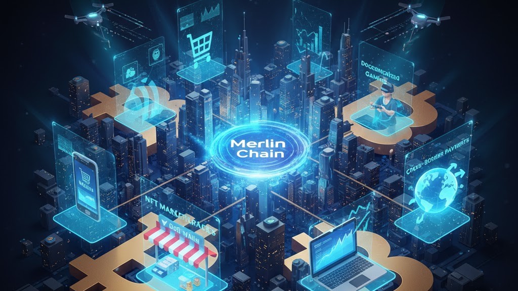 Examples of real-world applications built on Merlin Chain’s Bitcoin Layer-2 ecosystem.