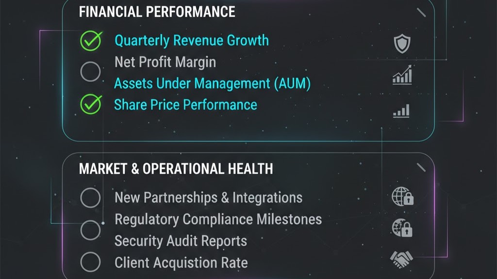 Investor checklist with key metrics to track after BitGo IPO