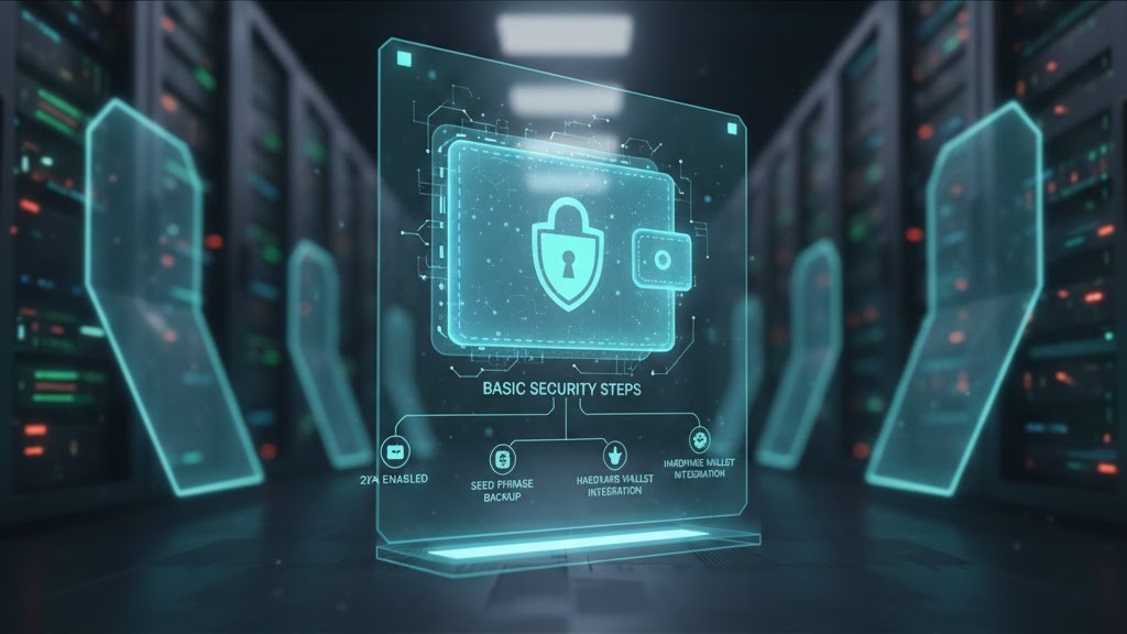 Dedicated airdrop wallet setup with basic security steps