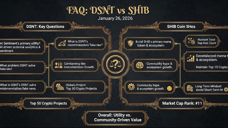 FAQ section graphic summarizing DSNT vs SHIB key questions